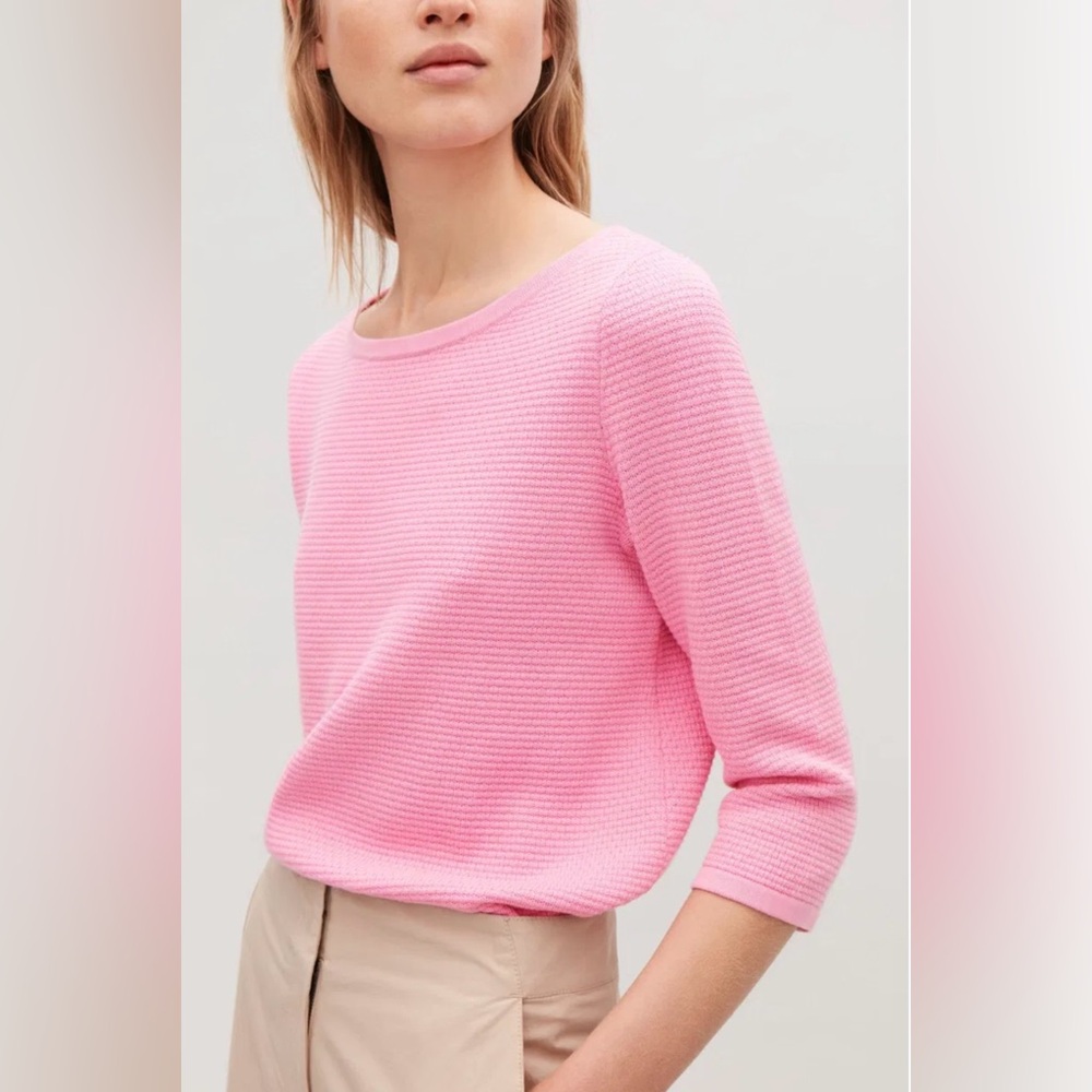 COS Knit Bubblegum Pink Sweater